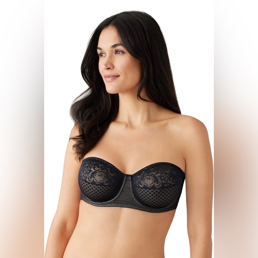 NWOT Wacoal Visual Effects Minimizer Strapless Bra 854310 34C